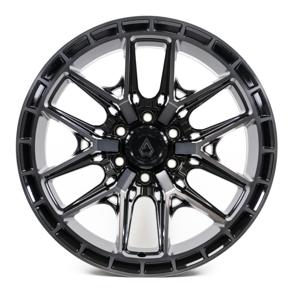 Arena Battle A114 Size 22x10 6x139.7 Gloss Black Machined DDT Face and Lip - Image 2
