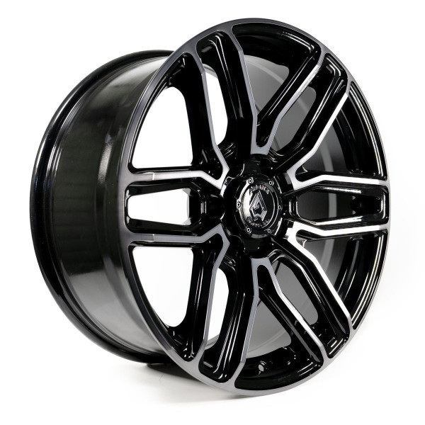 Arena Supreme A111 Size 22x10 6x139.7Gloss Black Brushed DDT Face Clear