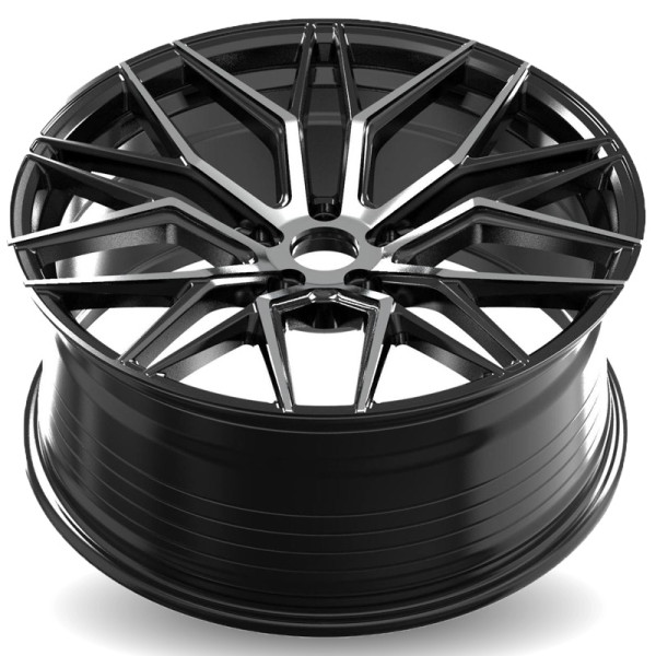 Alfina AF303 Size 20 Inch 5x114.3 Gloss Black Machined Face (Set of 4) - Image 3