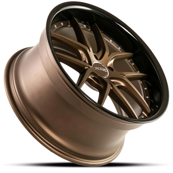 XIX X61 Size 20x10 5x112 Matte Bronze Gloss Black Lip - Image 3