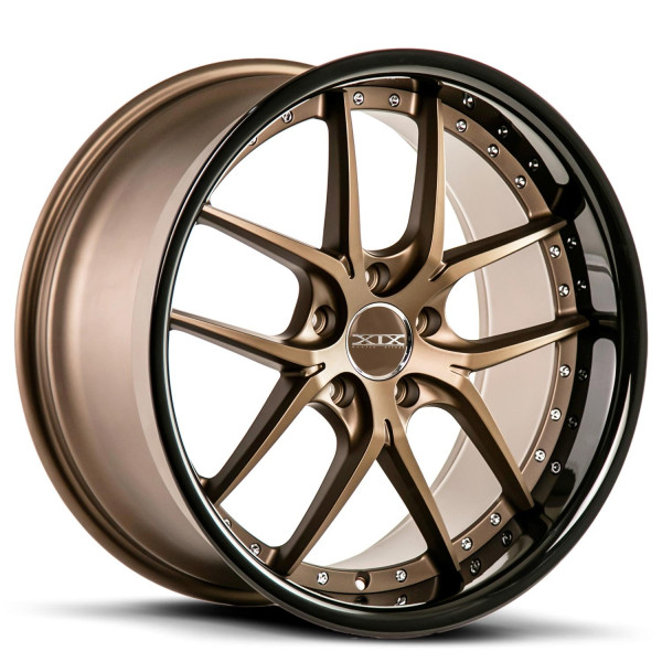 XIX X61 Size 20x10 5x112 Matte Bronze Gloss Black Lip