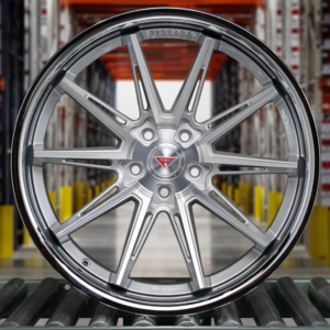 FERRADA CM2 Wheel Size 19 Machine Silver with Chrome Lip