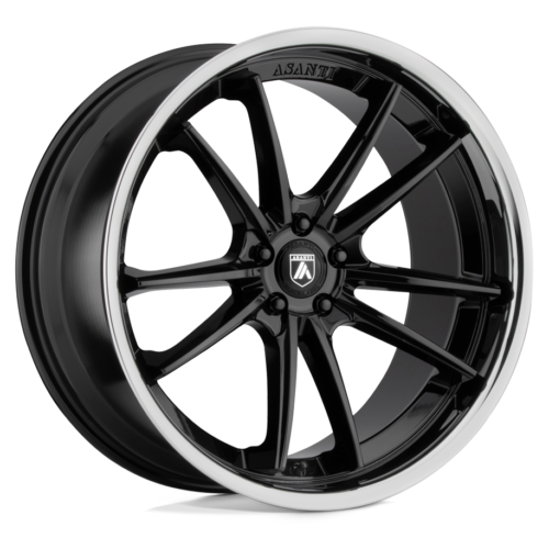Asanti Wheels ABL-23 SIGMA Size 22  Gloss Black with Chrome Lip