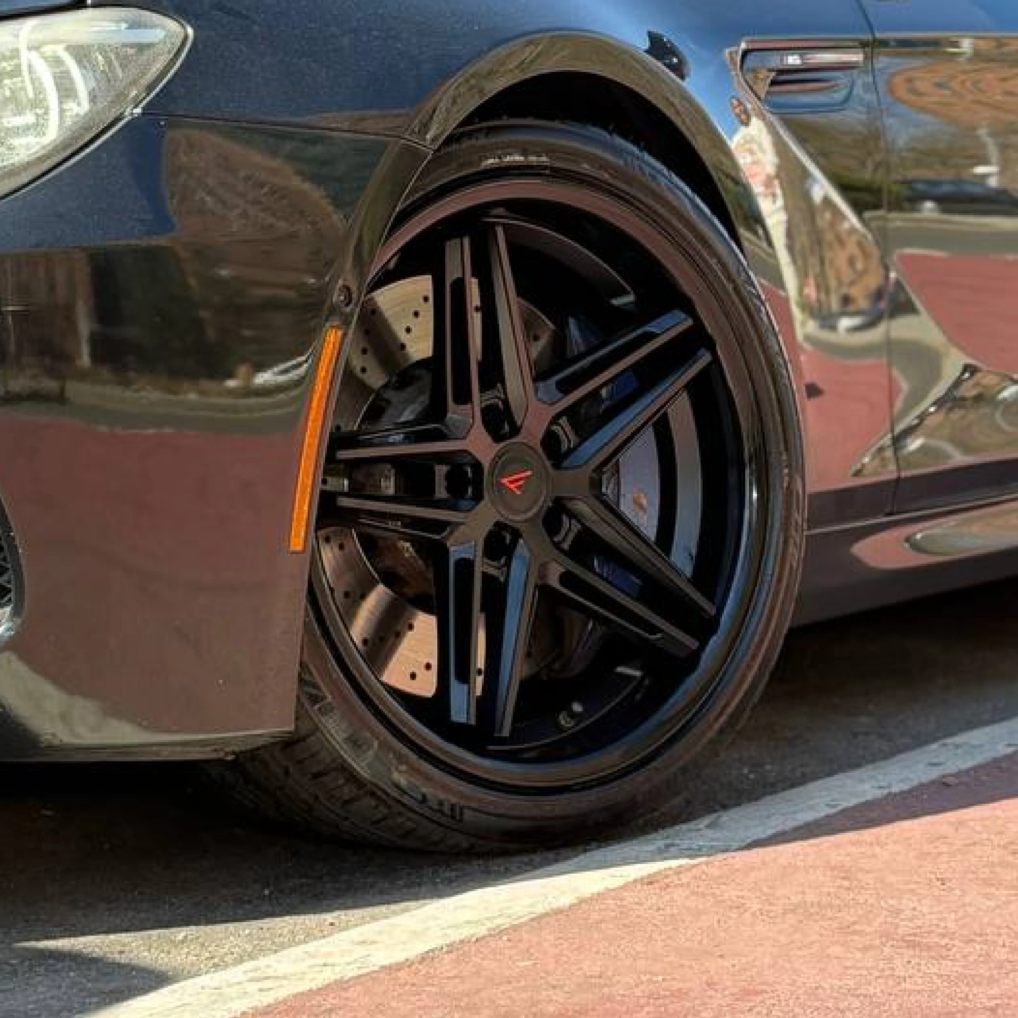 FERRADA CM1 Wheel For BMW M6 2012-2018 Size 20x10 Front 20x11.5 Rear Matte Black with Gloss Black Lip - Image 2