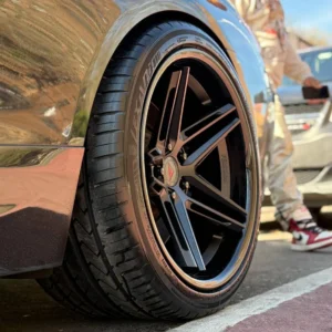 FERRADA CM1 Wheel For BMW M6 2012-2018 Size 20x10 Front 20x11.5 Rear Matte Black with Gloss Black Lip