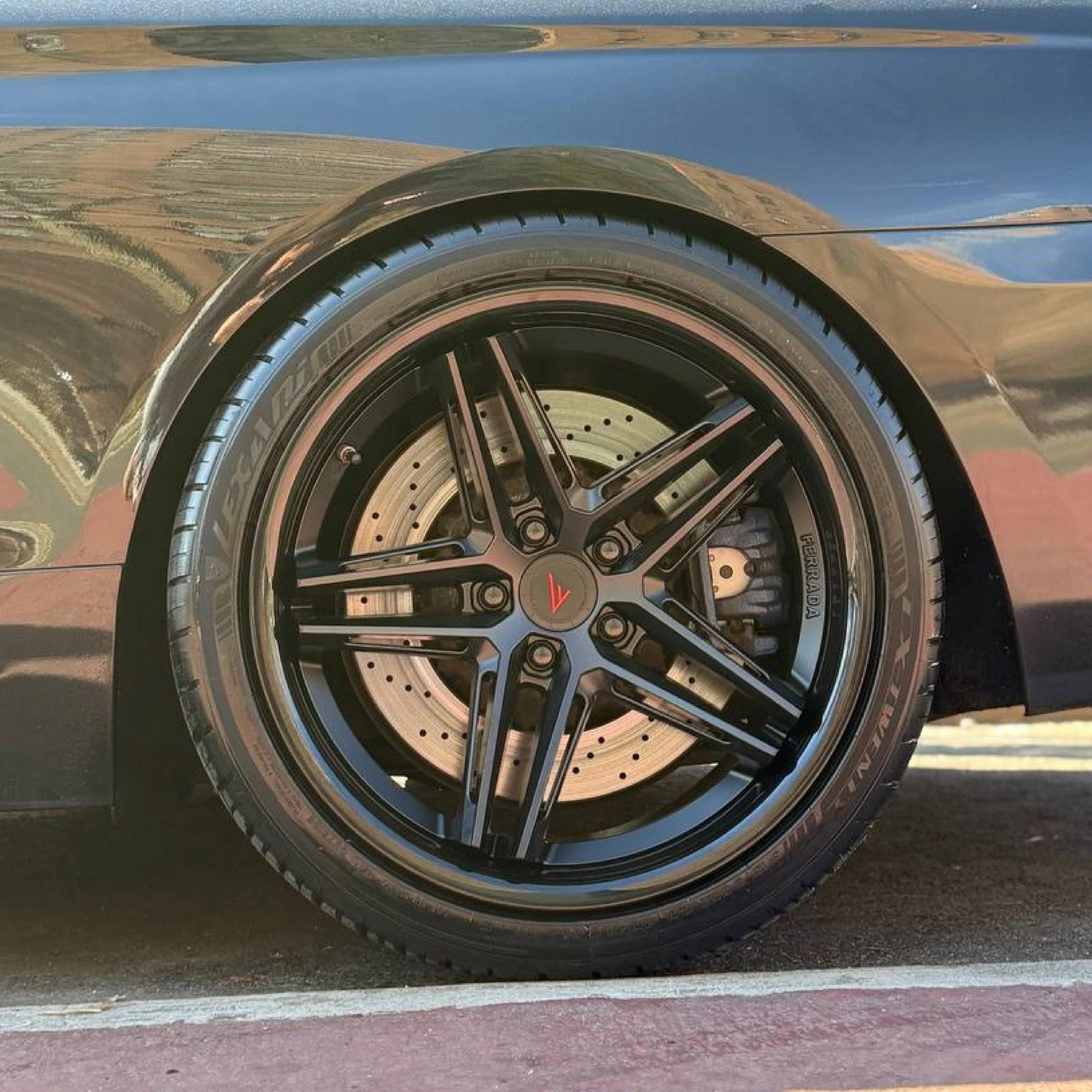 FERRADA CM1 Wheel For BMW M6 2012-2018 Size 20x10 Front 20x11.5 Rear Matte Black with Gloss Black Lip - Image 6