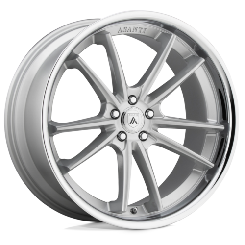Asanti Wheels ABL-23 SIGMA Size 22 Brushed Silver with Chrome Lip