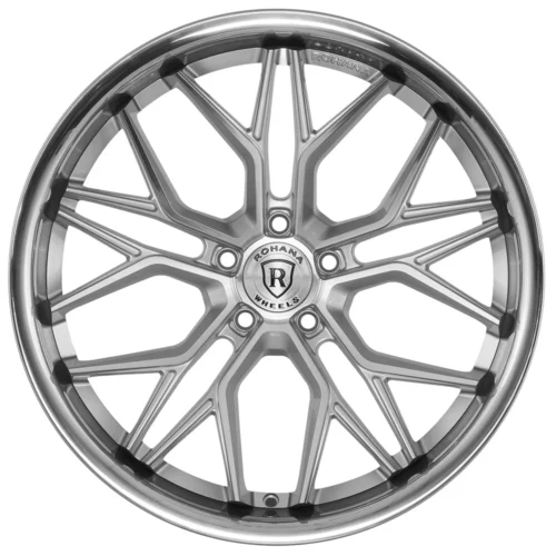 ROHANA RFC3 Wheel Size 20 Machine Silver with Chrome Lip -SHIPPED TO DR
