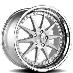 RENNEN CSL 1 Wheels Size 18 Silver Brushed with Chrome Step Lip