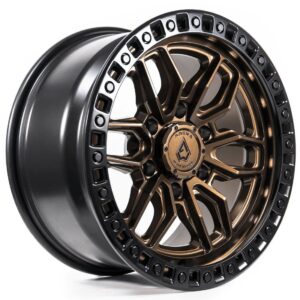 ARENA A109 Wheels Size 20 Smoked Bronze Center Satin Black Lip