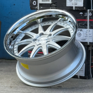RENNEN CSL 1 Wheels Size 18 Silver Brushed with Chrome Step Lip