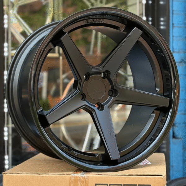 FERRADA FR3 Wheel Rim Size 22 Matte Black Gloss Black Lip - Image 2
