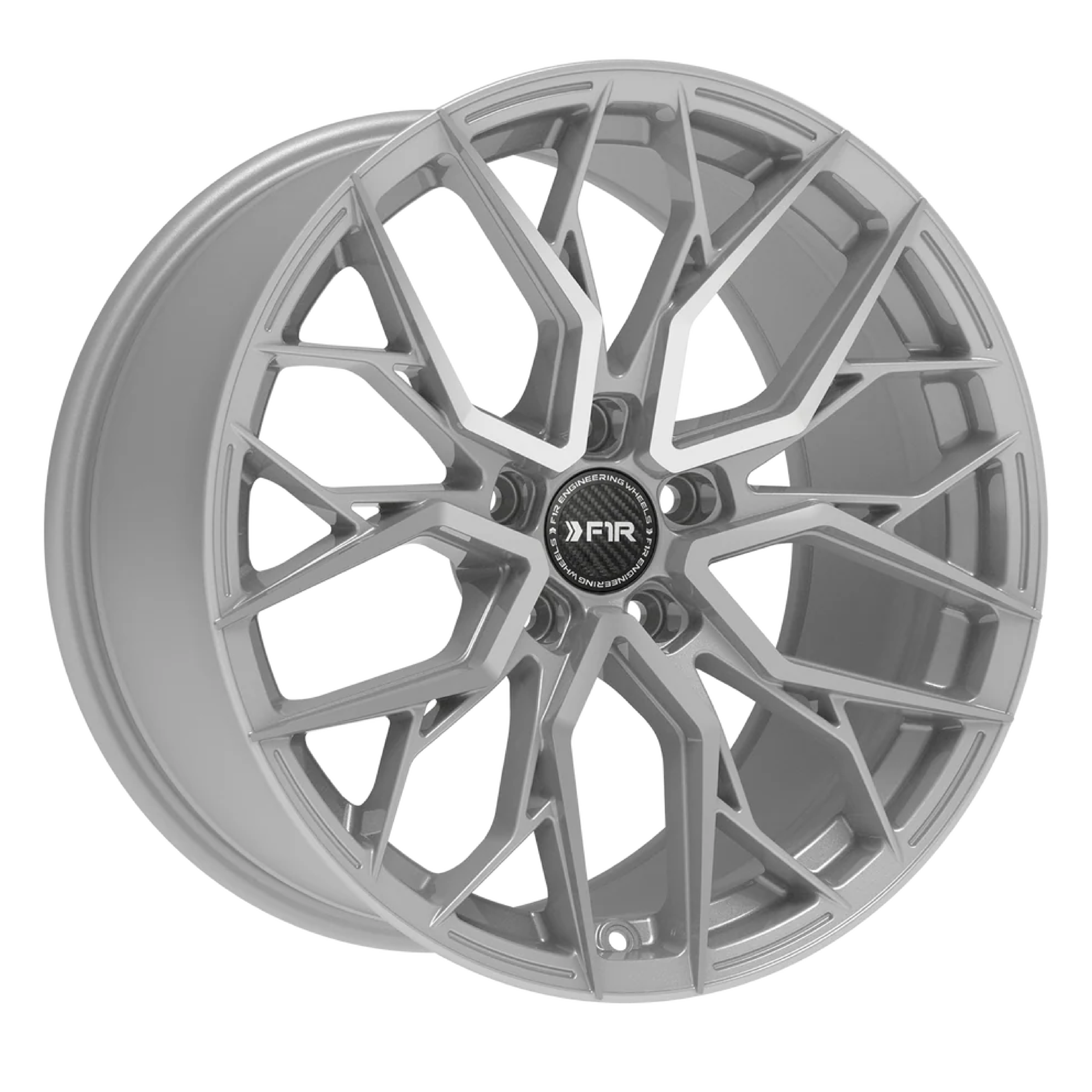 F1R FS3 Wheel Rim Size 18 Inch Machine Silver