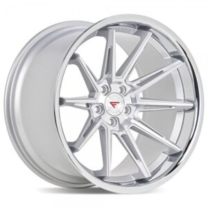 FERRADA CM2 Wheels Size 19 Machine Silver with Chrome Lip
