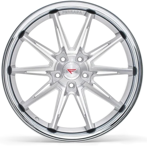 FERRADA CM2 Wheels Size 19 Machine Silver with Chrome Lip