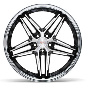 FERRADA CM1 Wheel Size 19 Machine Black with Chrome Lip