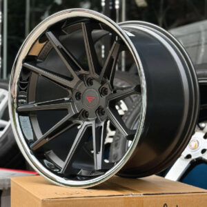 FERRADA CM2 Wheel Size 19 Matte Graphite with Chrome Lip
