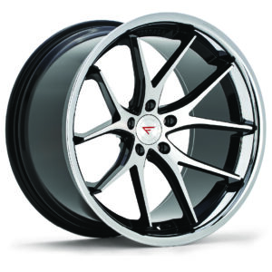 FERRADA FR2 Wheel Size 20 Machine Black with Chrome Lip