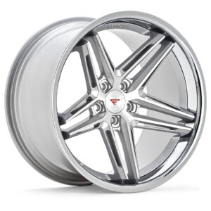 FERRADA CM1 Wheel Size 19 Machine Silver with Chrome Lip