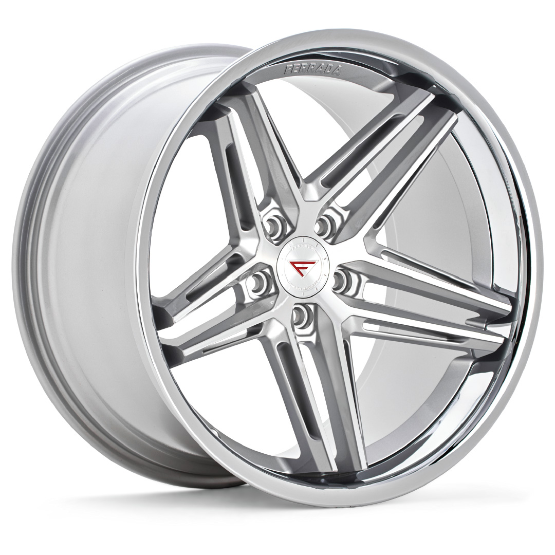 FERRADA CM1 Wheel Size 19 Machine Silver with Chrome Lip