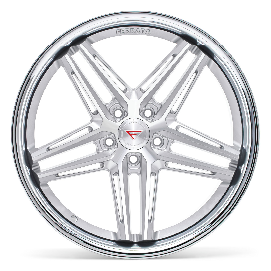 FERRADA CM1 Wheel Size 19 Machine Silver with Chrome Lip - Image 3