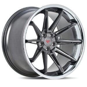 FERRADA CM2 Wheel Size 19 Matte Graphite with Chrome Lip