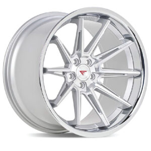 FERRADA CM2 Wheel Size 19 Machine Silver with Chrome Lip