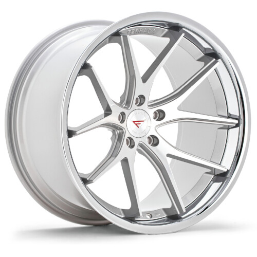 FERRADA FR2 Wheel Size 19 Machine Silver with Chrome Lip