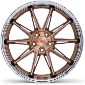 FERRADA CM2 Wheels Size 20 Brushed Cobre with Chrome Lip