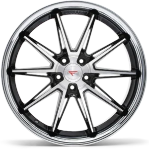 FERRADA CM2 Wheels Size 20 Machine Black with Gloss Black Lip
