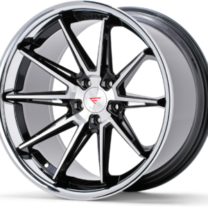 FERRADA CM2 Wheels Size 20 Machine Black with Gloss Black Lip