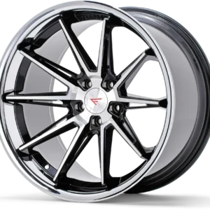 FERRADA CM2 Wheels Size 20 Machine Black with Gloss Black Lip