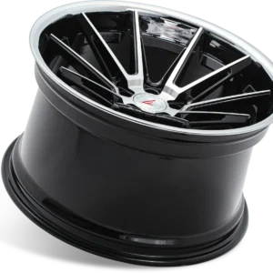 FERRADA CM2 Wheels Size 20 Machine Black with Gloss Black Lip