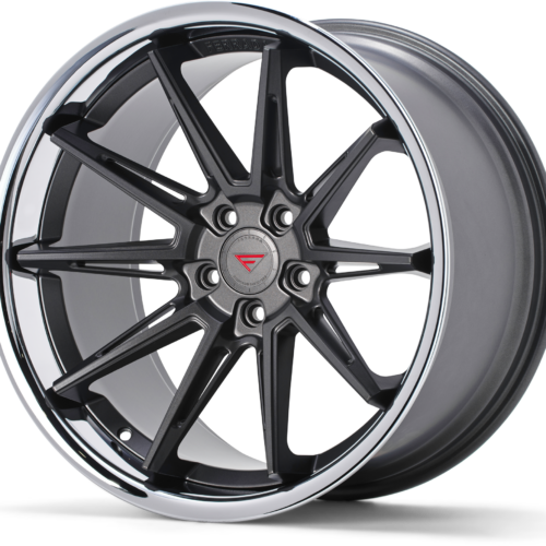 FERRADA CM2 Wheels Rims Size 20 Inch Matte Graphite with Chrome Lip