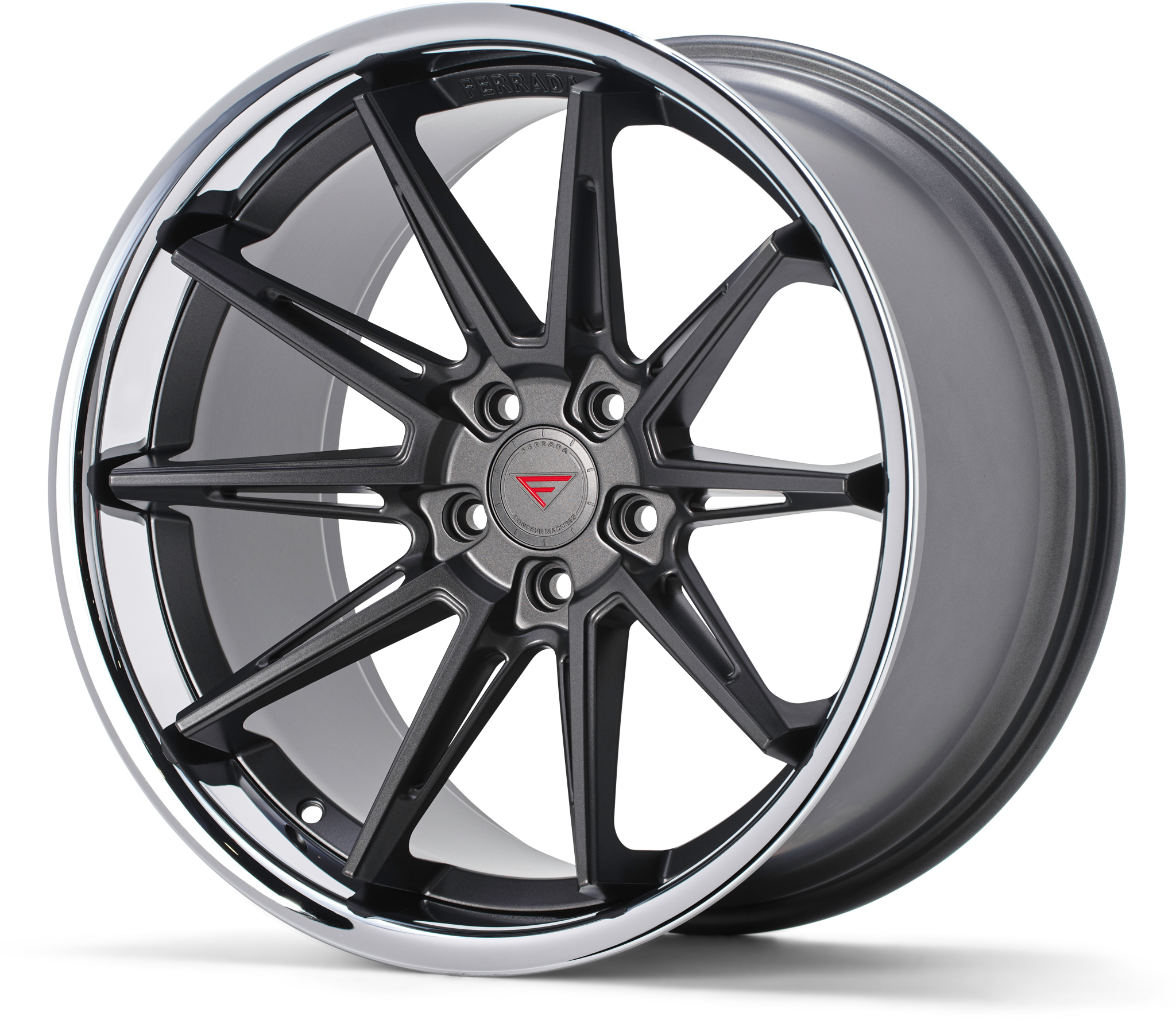 FERRADA CM2 Wheels Size 20 Matte Graphite with Chrome Lip - Image 3