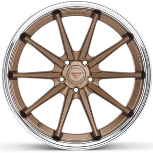 FERRADA FR4 Wheels Rims Size 19 Matte Bronze with Chrome Lip