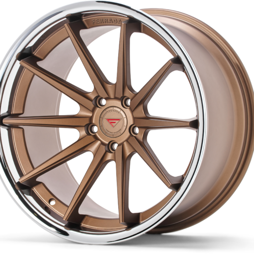 FERRADA FR4 Wheels Rims Size 19 Matte Bronze with Chrome Lip