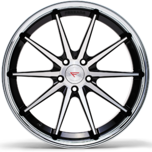 FERRADA FR4 Wheels Size 19 Machine Black with Gloss Black Lip