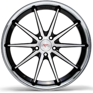 FERRADA FR4 Wheels Size 19 Machine Black with Gloss Black Lip