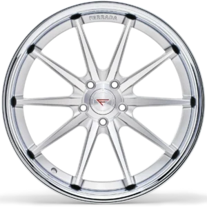 FERRADA FR4 Wheels Rims Size 22 Machine Silver with Chrome Lip