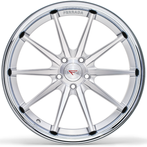 FERRADA FR4 Wheels Rims Size 22 Machine Silver with Chrome Lip