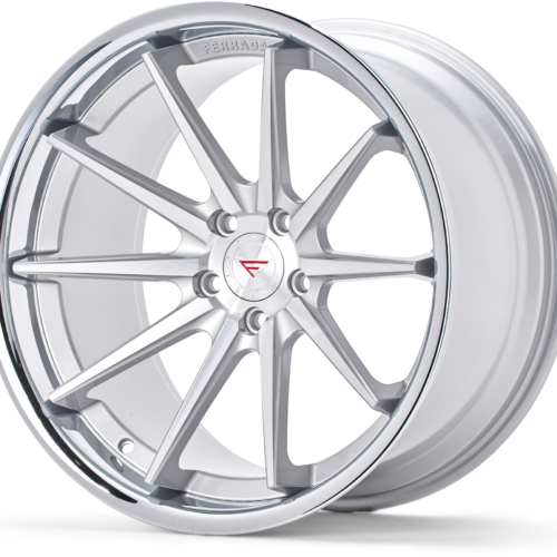 FERRADA FR4 Wheels Rims Size 22 Machine Silver with Chrome Lip