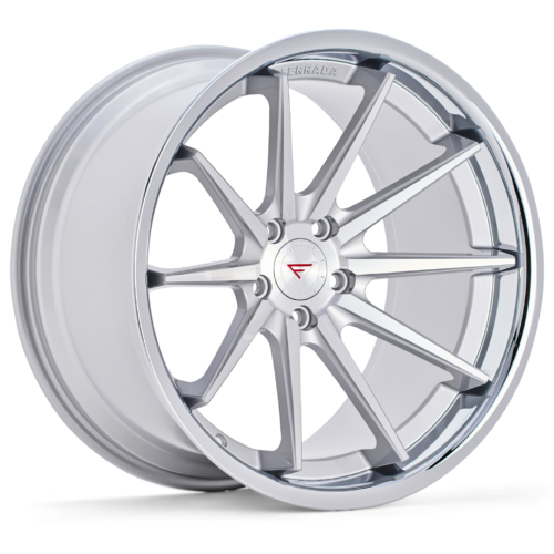 FERRADA FR4 Wheels Rims Size 22 Machine Silver with Chrome Lip