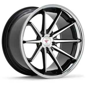 FERRADA FR4 Wheels Size 19 Machine Black with Gloss Black Lip