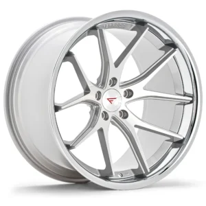 FERRADA FR2 Wheels Size 22 Machine Silver with Chrome Lip