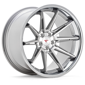 FERRADA CM2 Wheels Size 20 Machine Silver with Chrome Lip