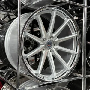 PEGASUS FF35 Wheels Rim Size 22 Brushed Silver with Machine Lip