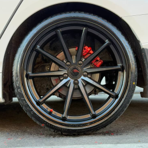 PEGASUS FF35 Wheels Rim Size 20 Matte Black with Gloss Black Lip