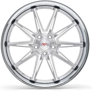 FERRADA CM2 Wheels Size 20x9 / 20x10 Machine Silver with Chrome Lip for Honda Accord 2022-2026 - with Air Suspension