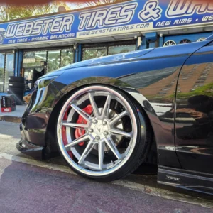 FERRADA CM2 Wheels Size 20x9 / 20x10 Machine Silver with Chrome Lip for Honda Accord 2022-2026 - with Air Suspension